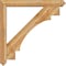 Ekena Millwork Merced Arts and Crafts Rough Sawn Bracket w/ Offset Brace, Western Red Cedar, 6"W x 42"D x 42"H BKT0604X42X42MRC03RWR - alternate 2